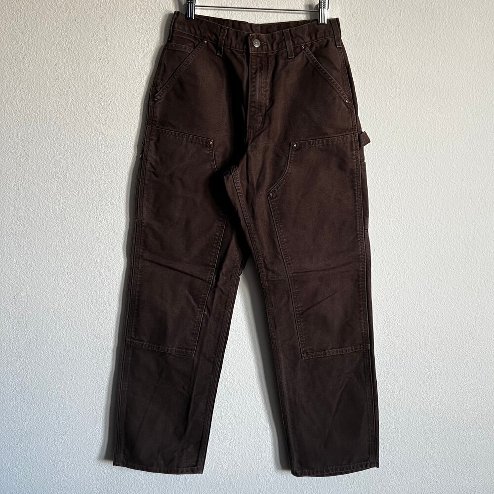 Carhartt B136 DKB brown double knee work wear carpenter pants